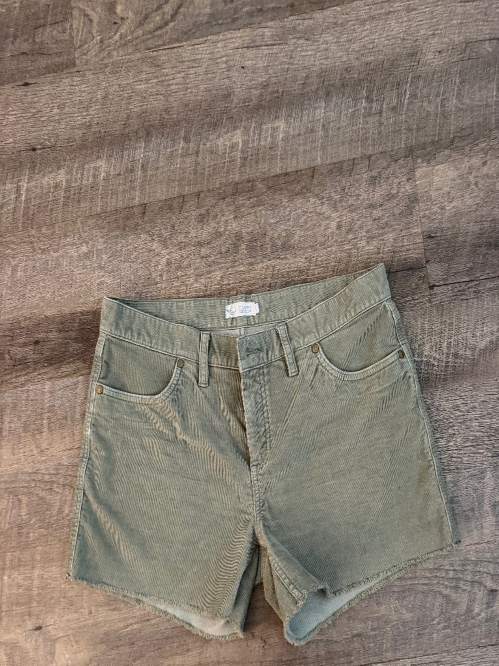 Carve Designs Olive Green Corduroy Women’s Shorts